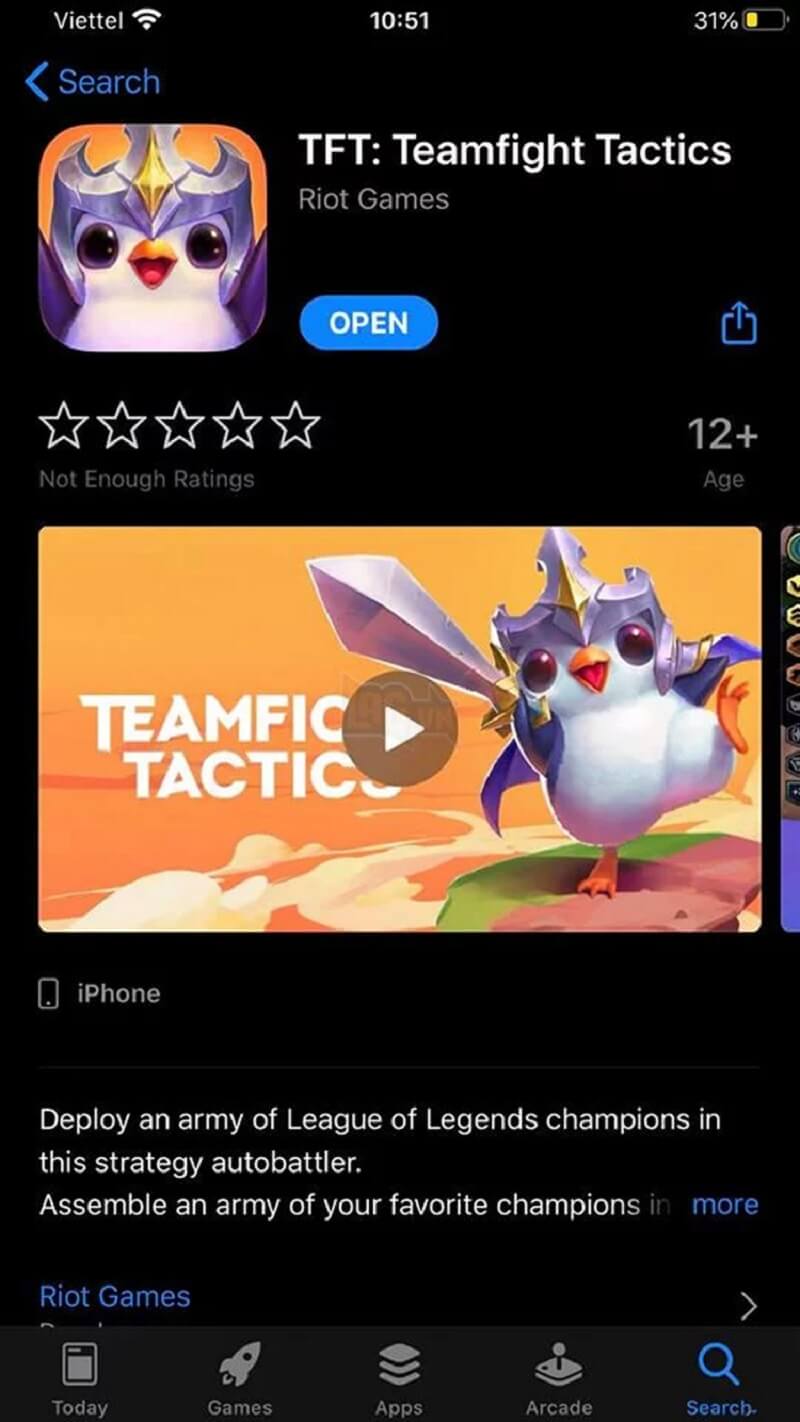  Các bước download game đối với thiết bị IOS