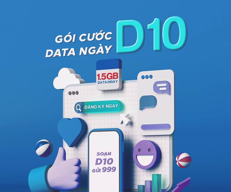 Thông tin về gói cước d10 Mobifone