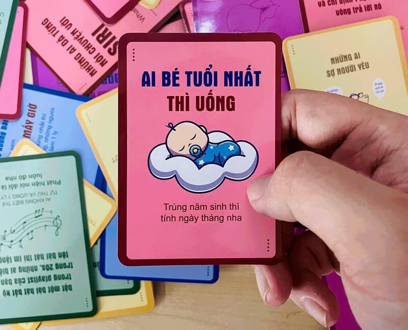 Luật chơi Drinking Game với bộ bài HUỆ