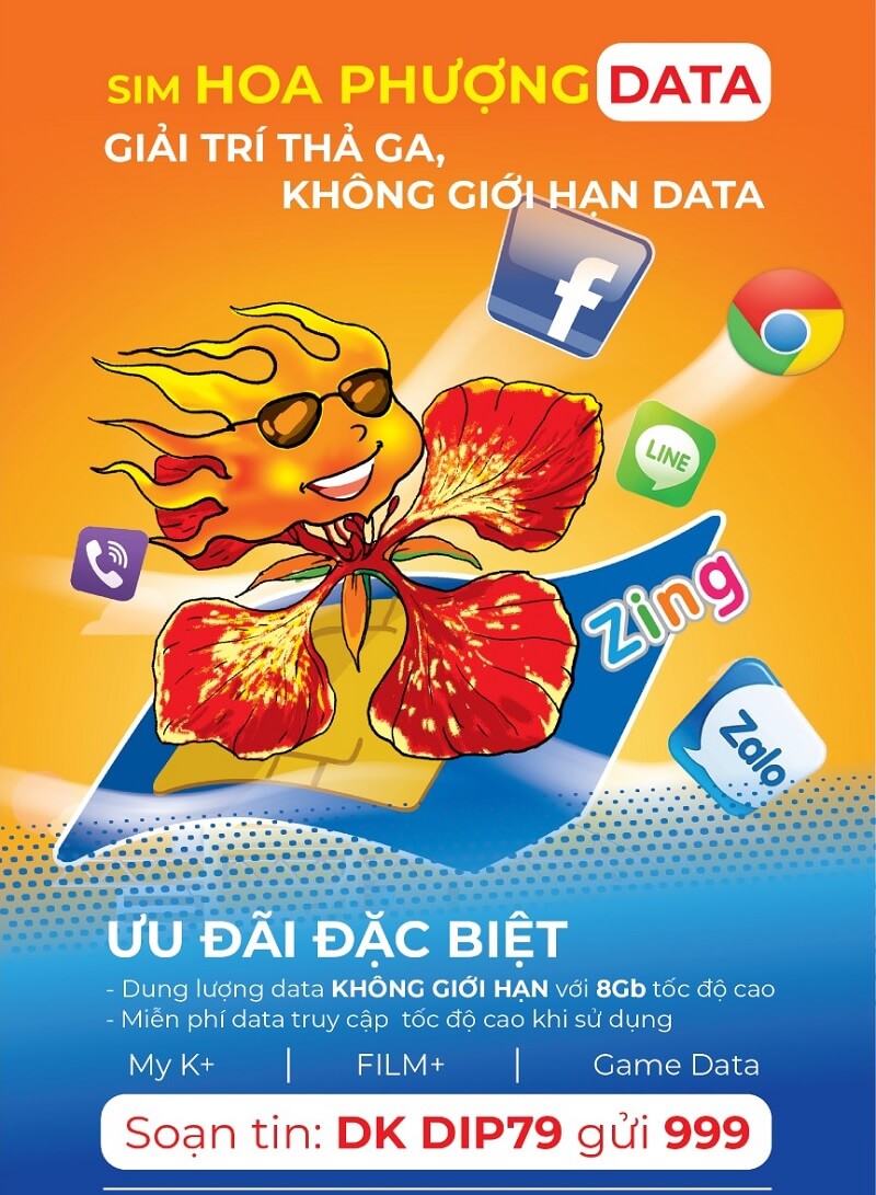Sim Hoa Phượng của nhà mạng Mobifone