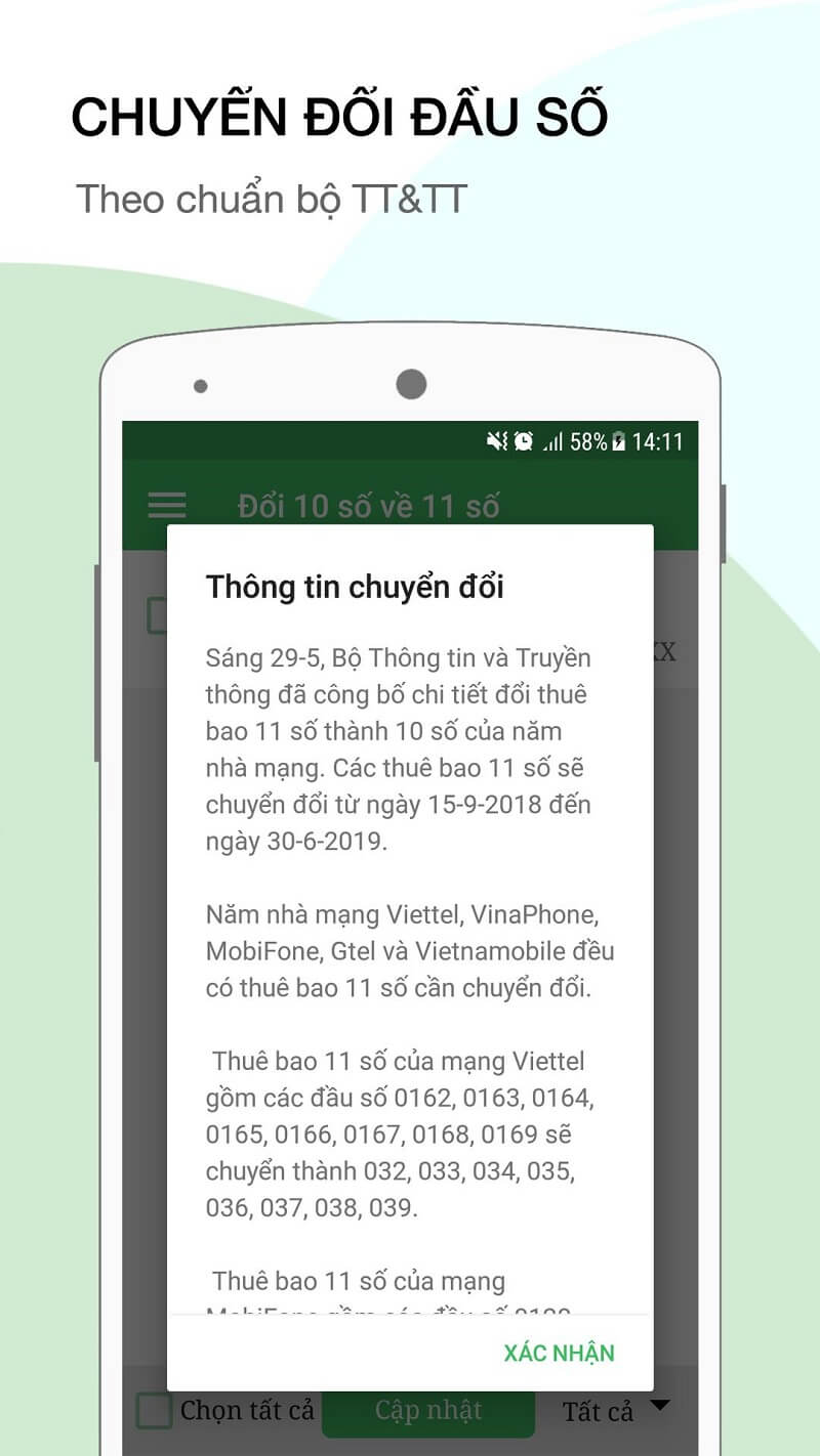 Khám phá các tính năng sau khi chuyển đổi đầu số mới