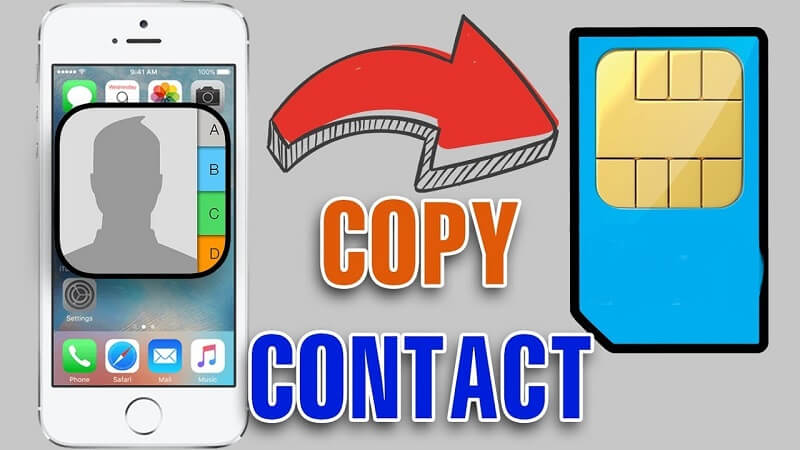 Để bảo mật thông tin bạn không thể sao chép danh bạ trực tiếp từ iPhone vào Sim