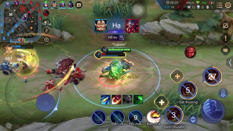 Cách chơi ở đầu game