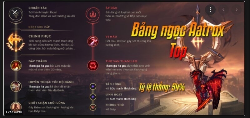 Trang bị cho Aatrox của bạn