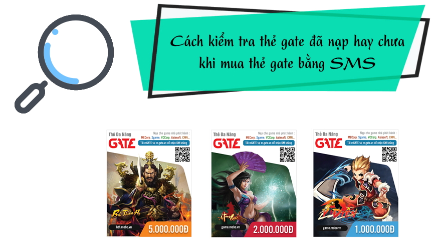 Kiểm tra thẻ Gate đã nạp hay chưa khi mua thẻ Gate bằng SMS