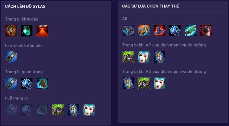 Cách lên đồ cho Sylas đi rừng