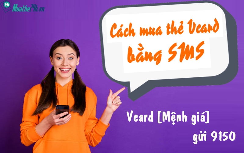 Mua thẻ Vcard bằng SMS