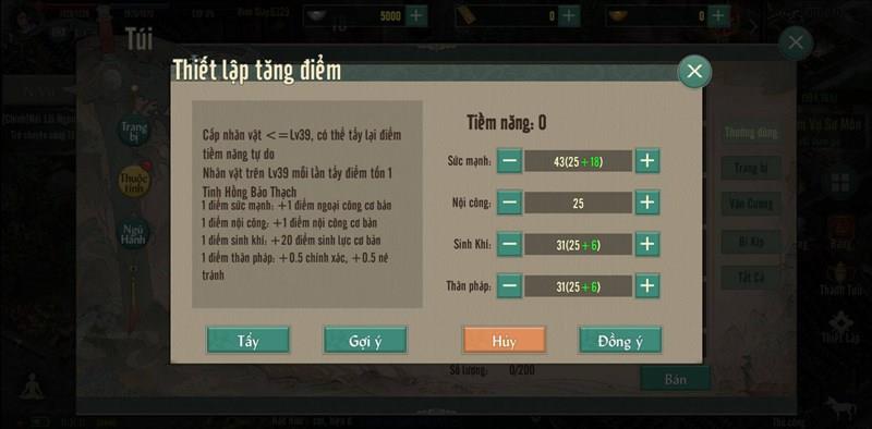 Cách tăng điểm Ngũ Độc VLTK Mobile