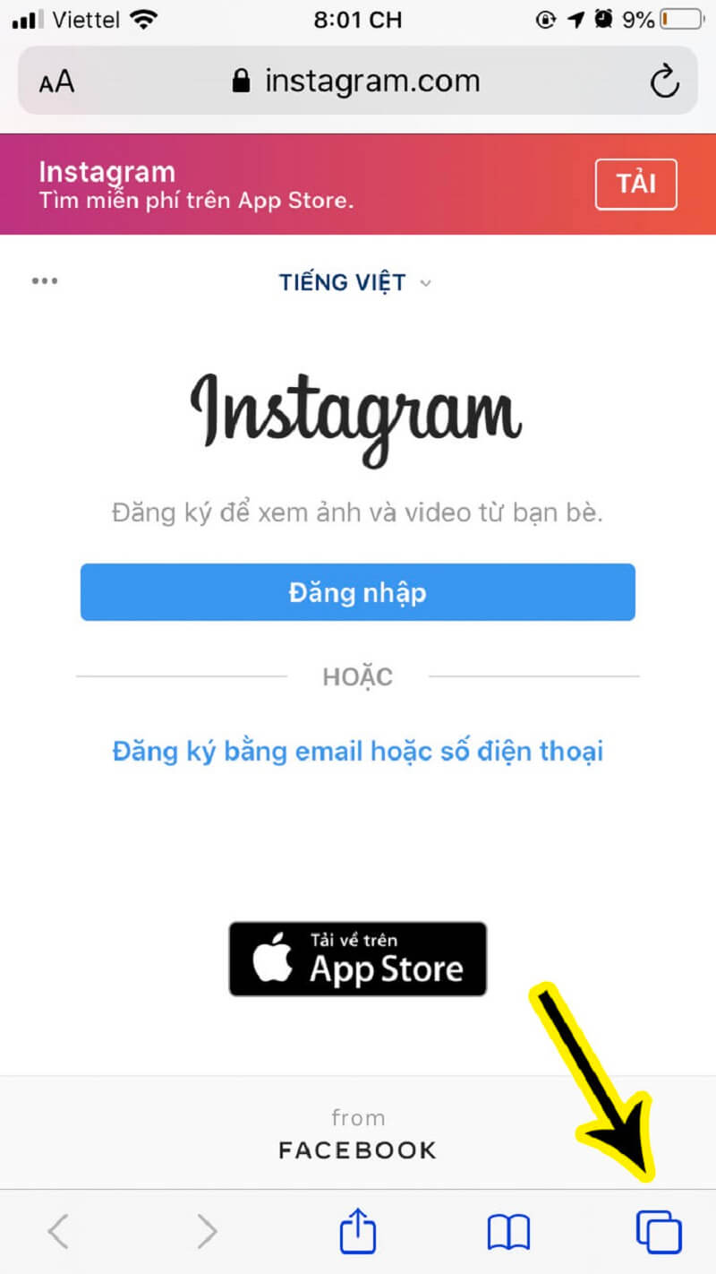Xóa lịch sử trực tiếp trên trình duyệt safari