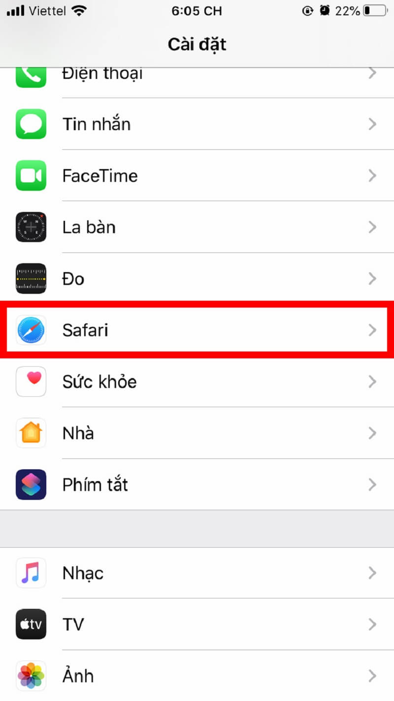 Xóa lịch sử web cho iPhone và iPad