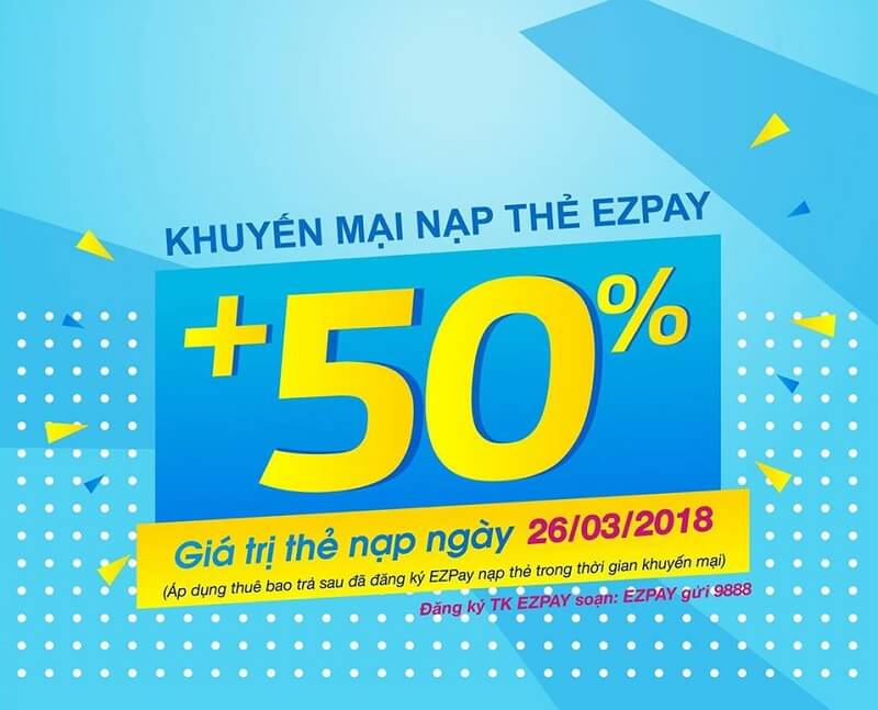 Các tài khoản EZPAY hiện nay