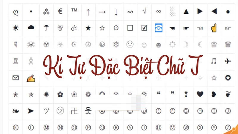 Những kí tự đặc biệt về mặt cười