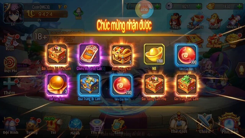 Cách để nhận mã giftcode