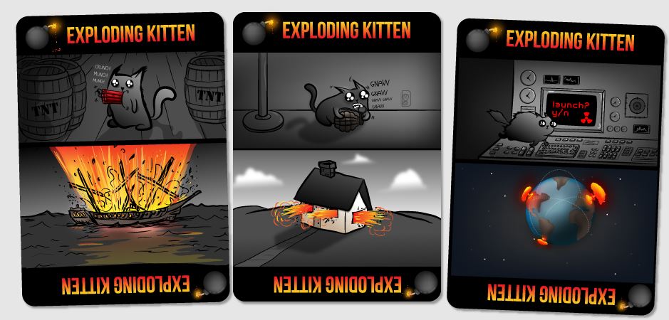 Lá Exploding Kittens (Mèo nổ)