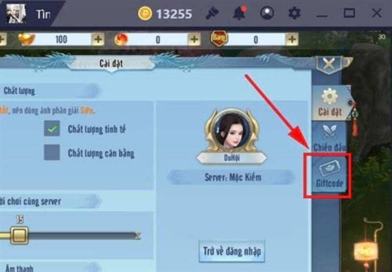 Một số lưu ý cần biết khi nhập code game Tình Kiếm 3D