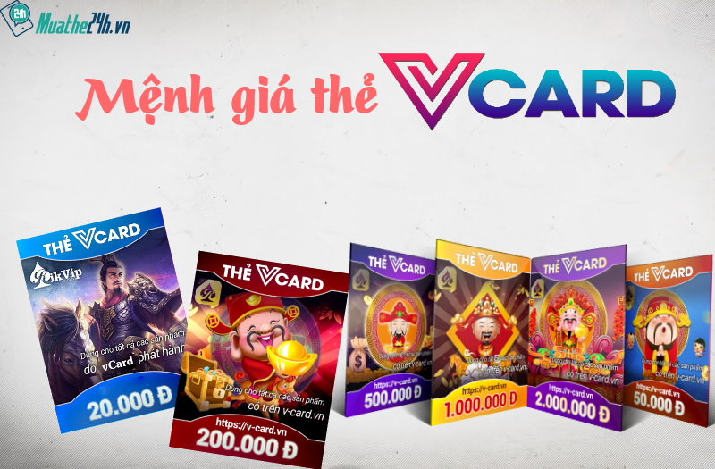 Mệnh giá thẻ Vcard