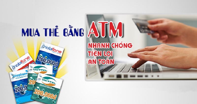mua thẻ điện thoại bằng thẻ ATM