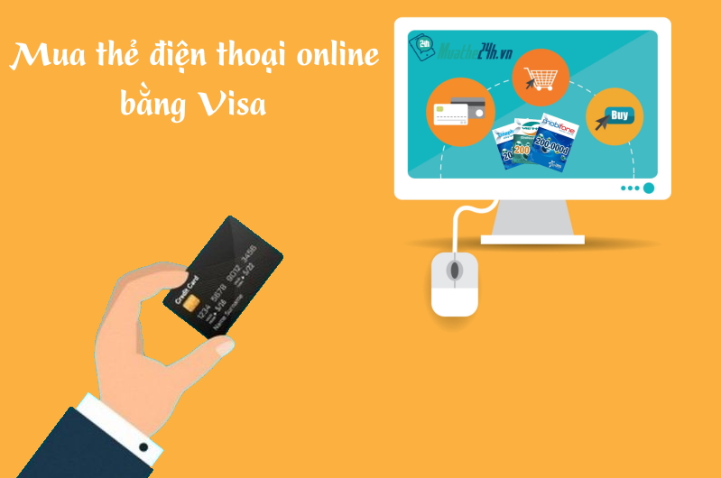 Mua card điện thoại bằng Visa