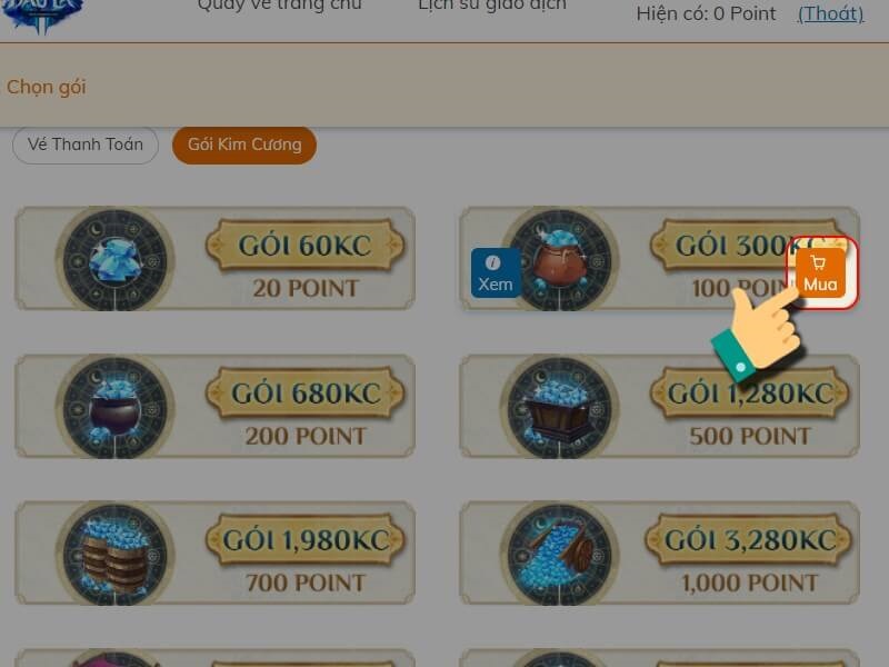 Cách nạp game Đấu la VNG qua website