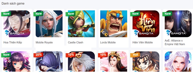 Hướng dẫn cách nạp tiền castle clash bằng thẻ điện thoại