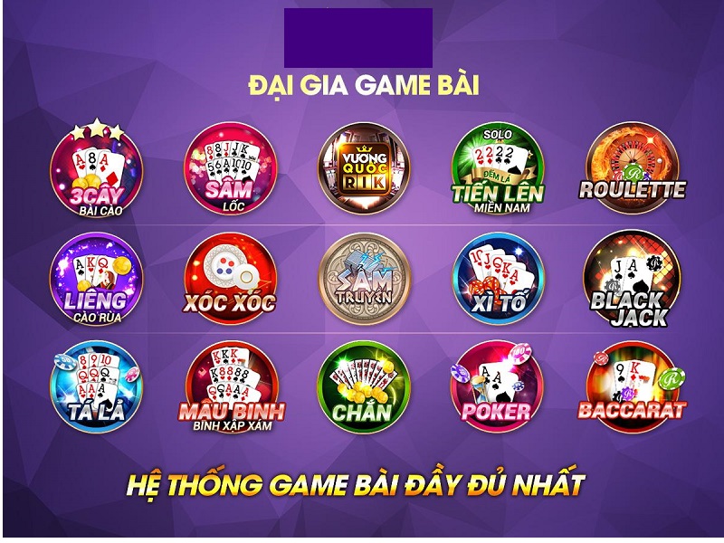 Các thể loại game bài 