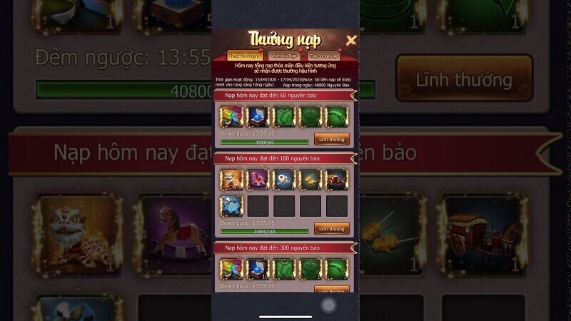 Cách nạp trực tiếp ở trong game