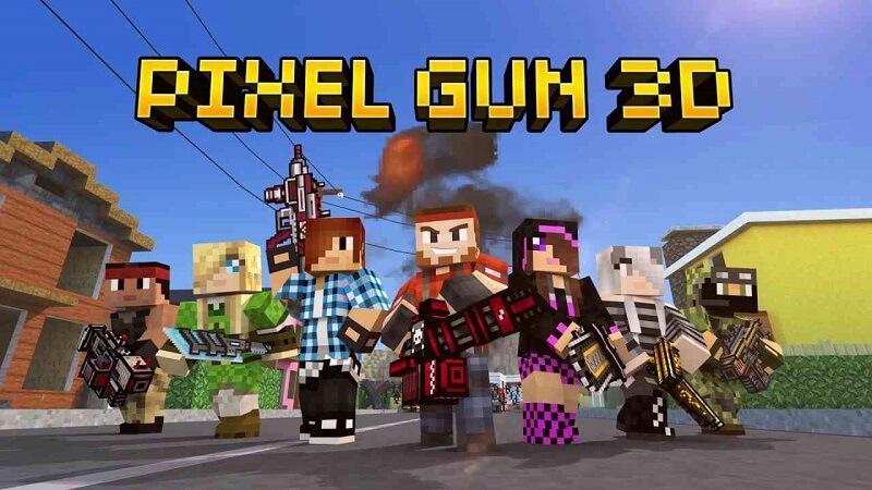 Game Minecraft bắn súng phiên bản 3D