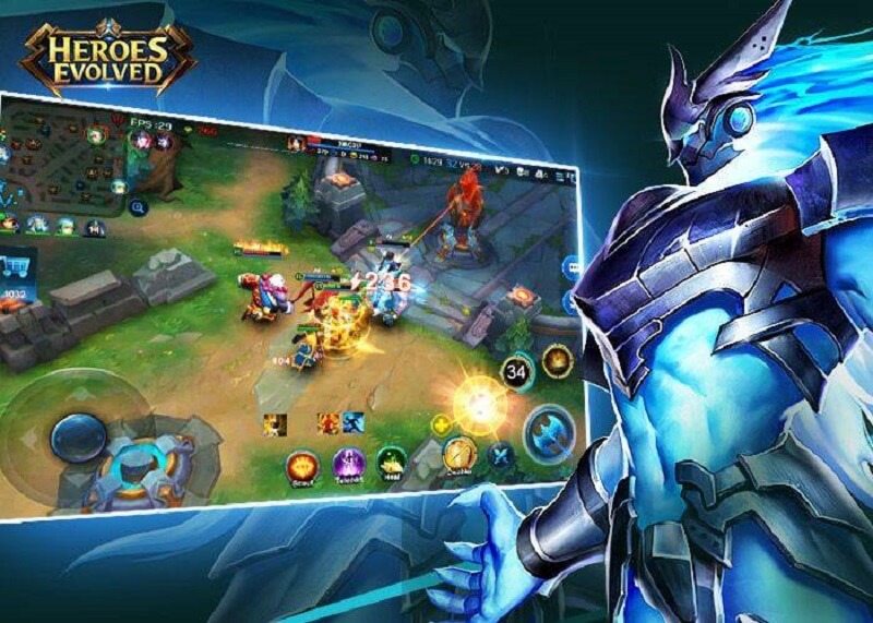 ách tải game Heroes Evolved về thiết bị IOS