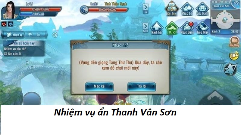 Nhiệm vụ ẩn Thanh Vân Sơn