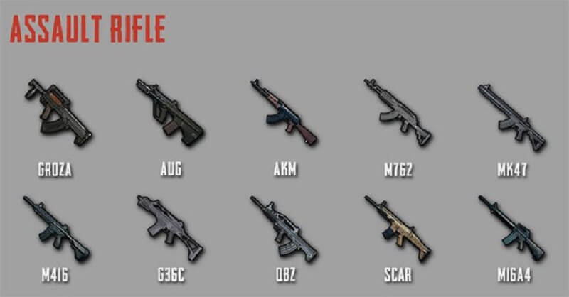 Cách đọc thông số các loại súng trong game PUBG
