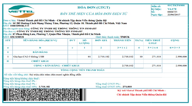 Cách tra cứu đơn điện tử Viettel