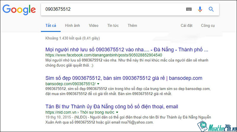 Tra số điện thoại bàn qua Google 3