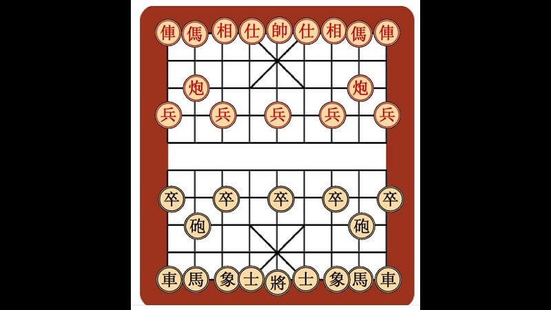 Vẽ đường kẻ dọc trong bàn cờ tướng