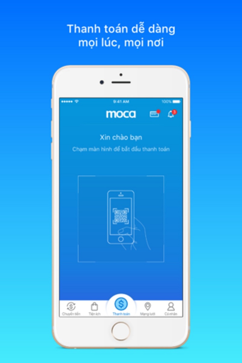 Ví điện tử moca đang được sử dụng rộng rãi.