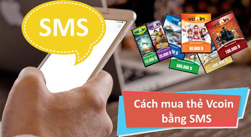 Chi tiết cách mua mã thẻ vcoin bằng SMS của các nhà mạng