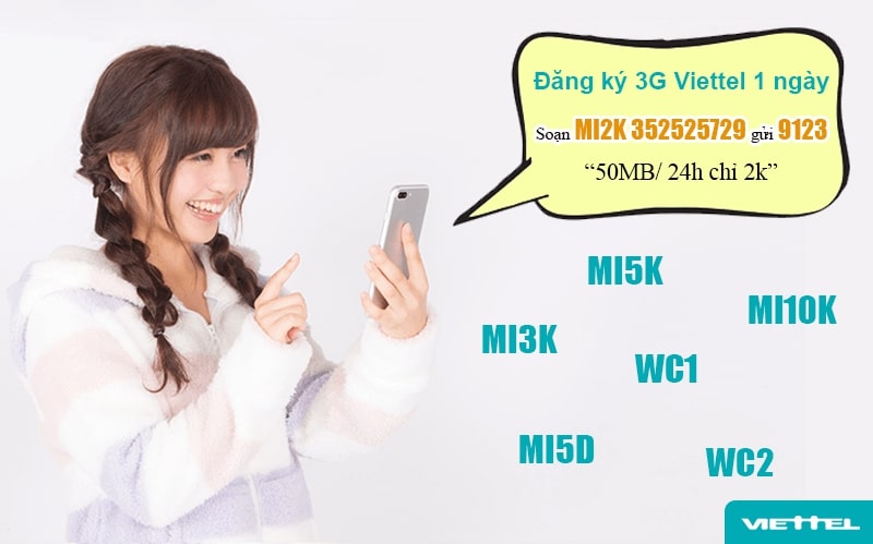 [Hướng dẫn] Cách đăng ký 3G Viettel theo ngày, tháng chi tiết