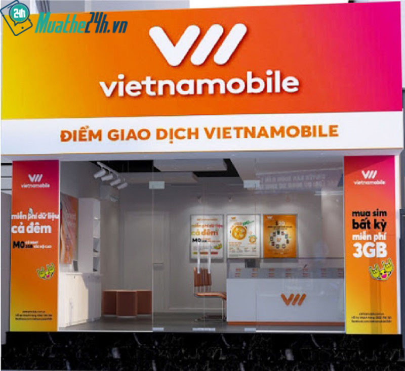 Hệ thống cửa hàng Vietnamobile trên toàn quốc