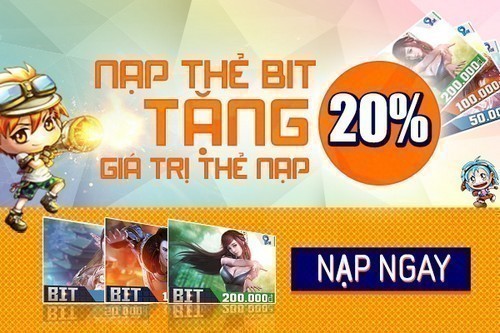 Mách bạn về thẻ game BIT online dành cho các game thủ