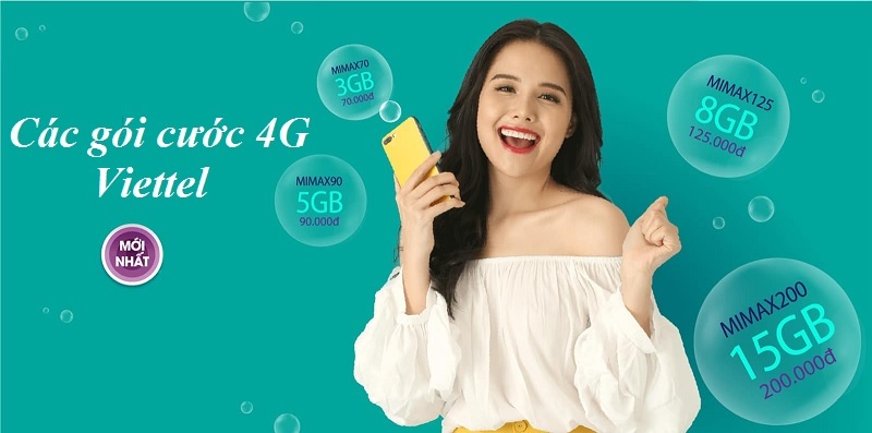 Các gói cước 4G Viettel mới nhất