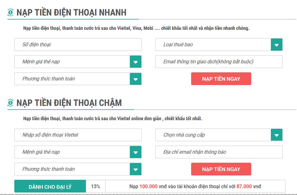 nạp tiền mobifone bằng sms 