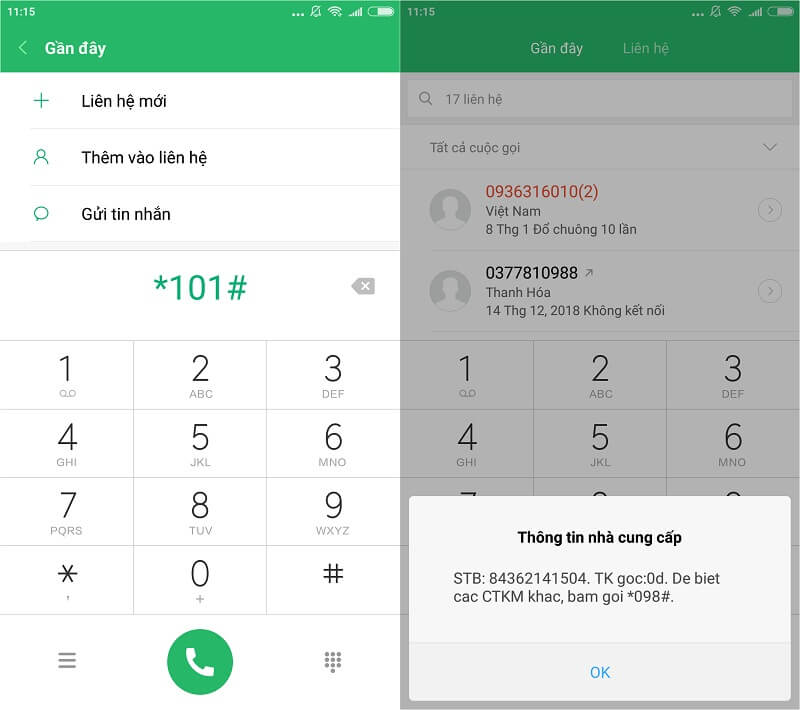 Những USSD được sử dụng phổ biến nhất hiện nay