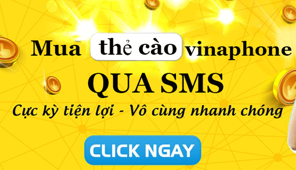 Mua thẻ cào vinaphone bằng sms