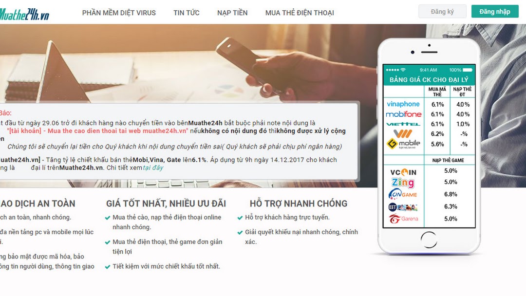 Những địa chỉ nào cho phép giao dịch mua thẻ điện thoại qua Internet banking?