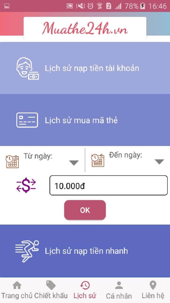 Hướng dẫn mua thẻ điện thoại thông qua website muathe6s.com