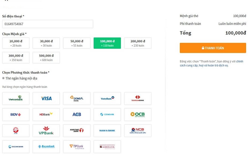 Đăng ký tài khoản thành viên trước khi sử dụng dịch vụ
