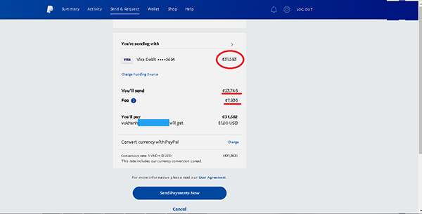 Nạp tiền qua tài khoản Paypal