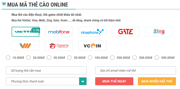 Nạp tiền cho thuê bao mobifone trả trước bằng hình thức online