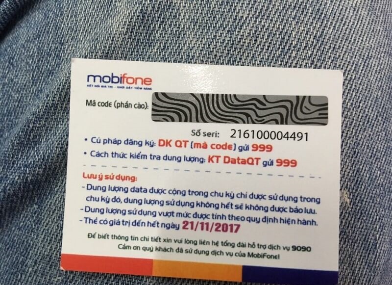 Nhận diện thẻ nạp trước khi tìm hiểu Mã thẻ cào Mobifone có bao nhiêu số?