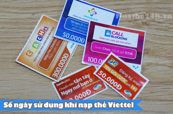 Tham khảo số ngày sử dụng của thuê bao khi nạp thẻ viettel