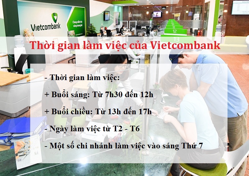 Giờ làm việc của Vietcombank (VCB) đầy đủ nhất